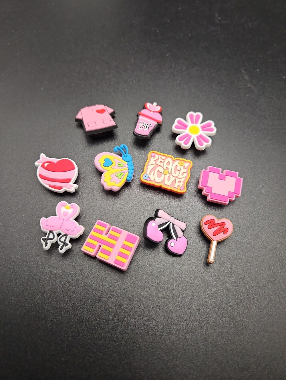 Lot of 10 -  Shoe Decoration Charms, Different Crocs Charms - New